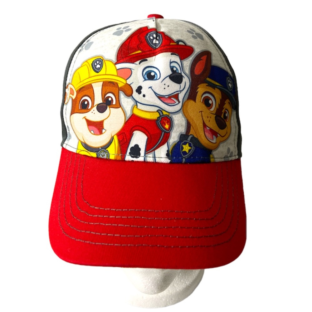 Nickelodeon Paw Patrol  Baseball Hat Kids Youth Red Gray 1 Piece